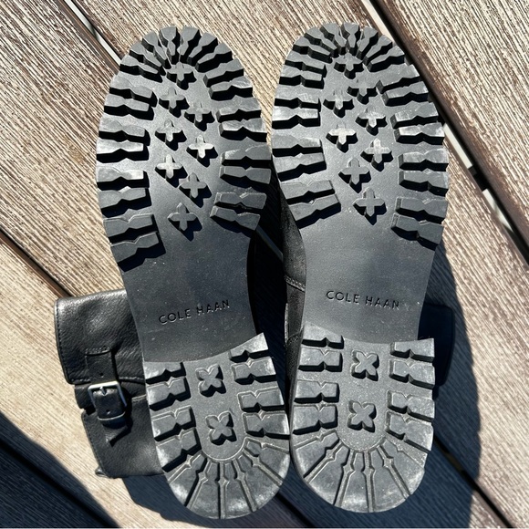 Cole Haan Hemlock W00198 Black Leather Buckle Boot Size 7.5 - Picture 15 of 15